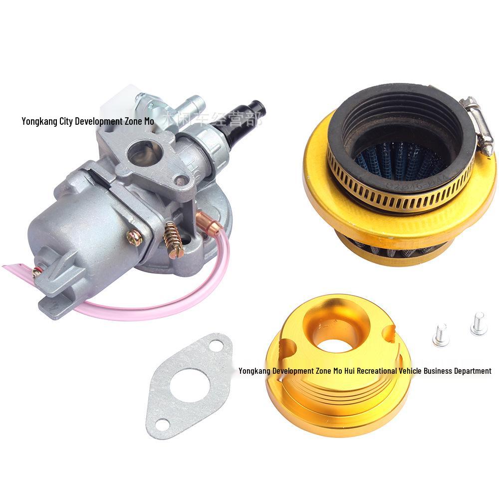 Mini Off-Road 47/49CC ATV Carburetor & CNC Intake Kit with Air Filter Gasket