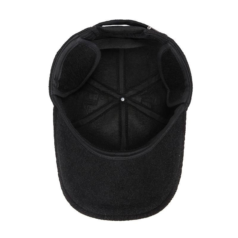 Autumn Winter Thick Baseball Cap Middle-Aged and Elderly Men's Warm Cap