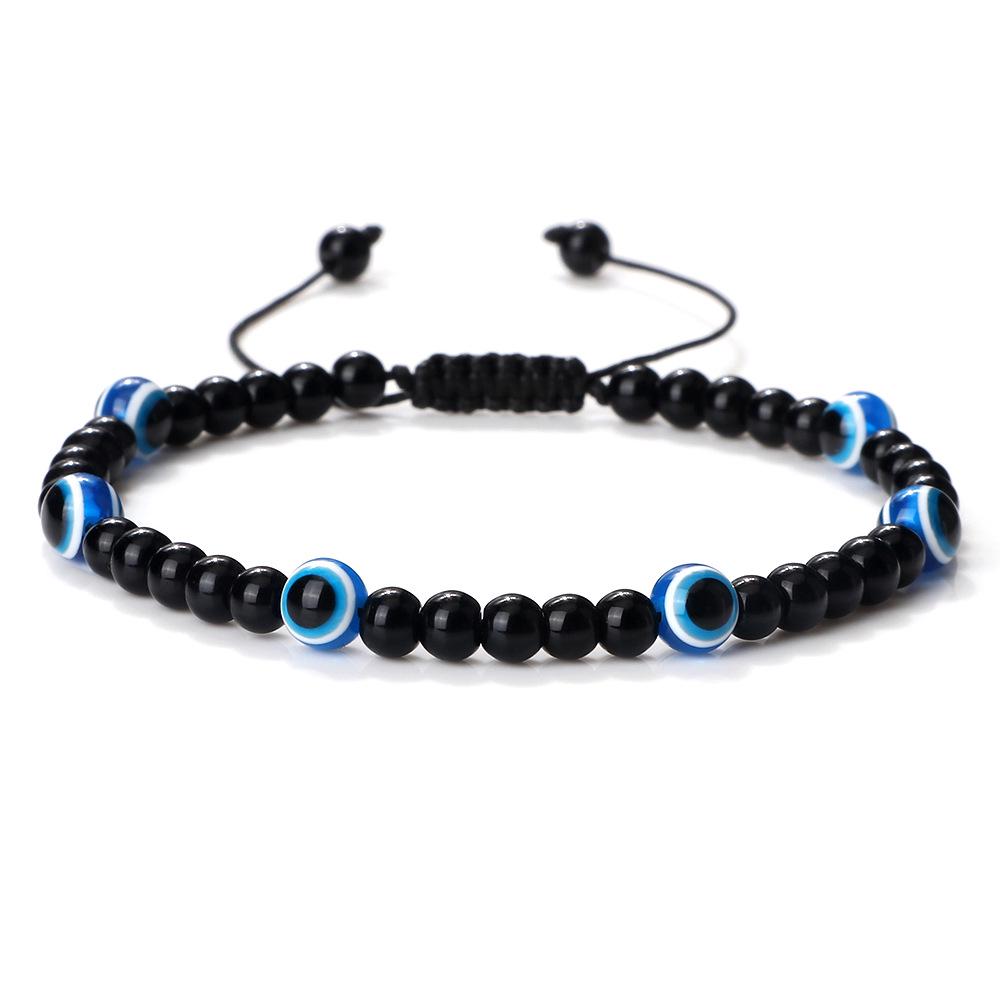 Cross Jewelry Eye Personality Bracelet: European & American Creative Handwoven Couple Rope