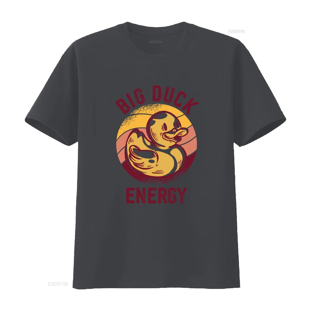 Big Duck Energy Rubber T Shirt  vintage Washed streetwear Stylish Slightly Top For Everyday Wear Unisex fashion Casual
