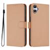 For Samsung Galaxy A05 4G Case Solid Color Wallet Leather Phone Cover with Strap