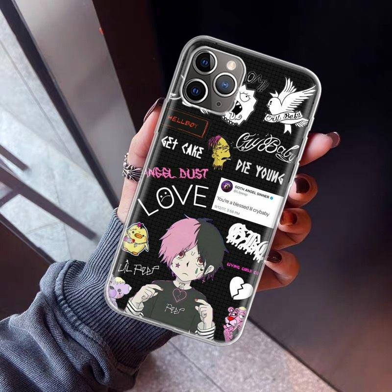 Lil Peep Phone Case For iPhone 17 Air 11 13 Mini 14 15 Plus 16 12 Pro Max 16E SE 7 8 Pattern Soft TPU Back Cover 17 Air 11 13 M