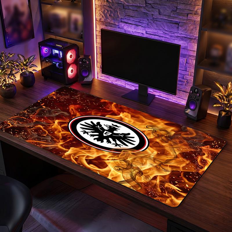 Tappetino Mouse Grande Stampa Calcio Eintracht Frankfurt, Tappetino Esteso Antiscivolo per Scrivania da Gaming per Ufficio Casa