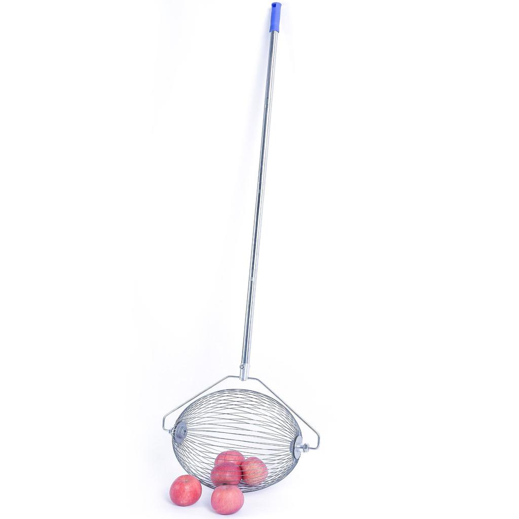 Garden Picker Roller Nut Harvester Ball Picker Golf and Nut Stainless Steel Silver Tensile Strength and Toughness for Pecans