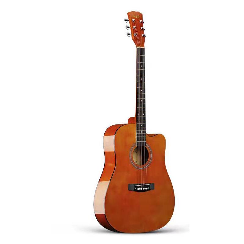 38-Inch Wooden Guitar for Beginners: Folk Practice Instrument for Adults and Students