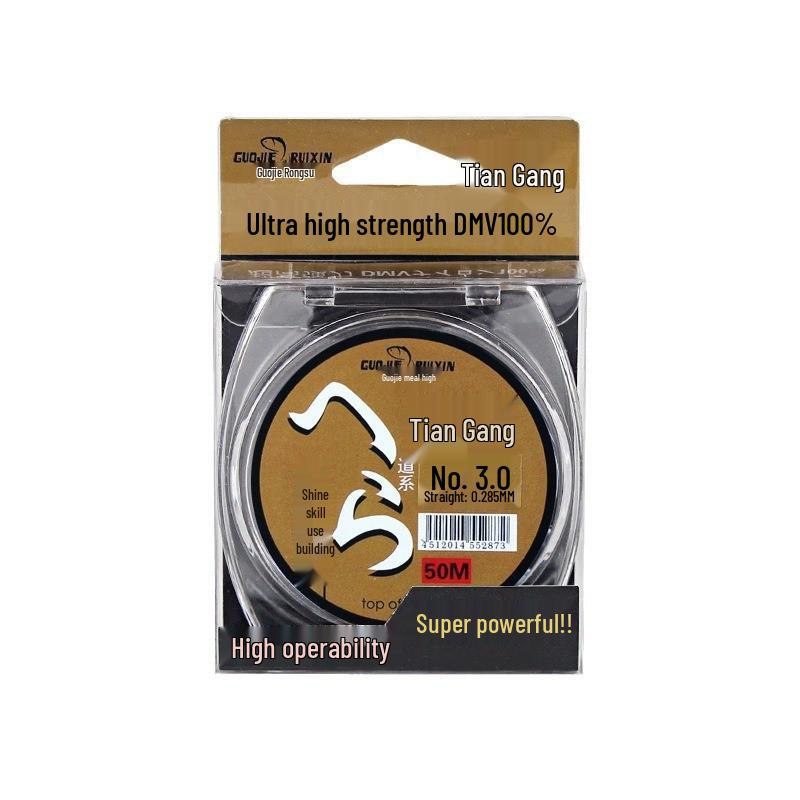 Weihai 50m High-Tensile Nylon Fishing Line for Pole and Casting Rods