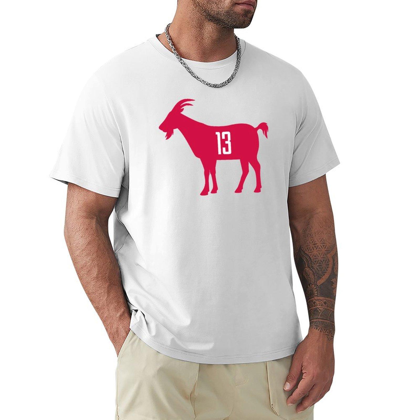 Hou Goat 13 Black Tshirt Plus Size Summer Short Sleeve Tshirt S