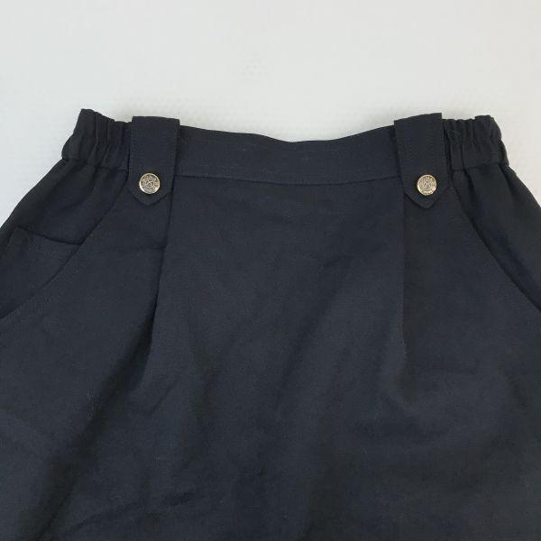 LEONARD Sports Made In Japan 100% Wool Tight Skirt Women S 63-90 Black Golf Wear(USED)