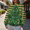 Women's Trendy Christmas Graphic Crewneck Sweatshirt Lightweight Casual Pullover Top for Holiday