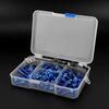177pcs Motorcycle Screws Fairing Bolt Kit Universal M5 M6 Fit for Yamaha SportbikesBlue