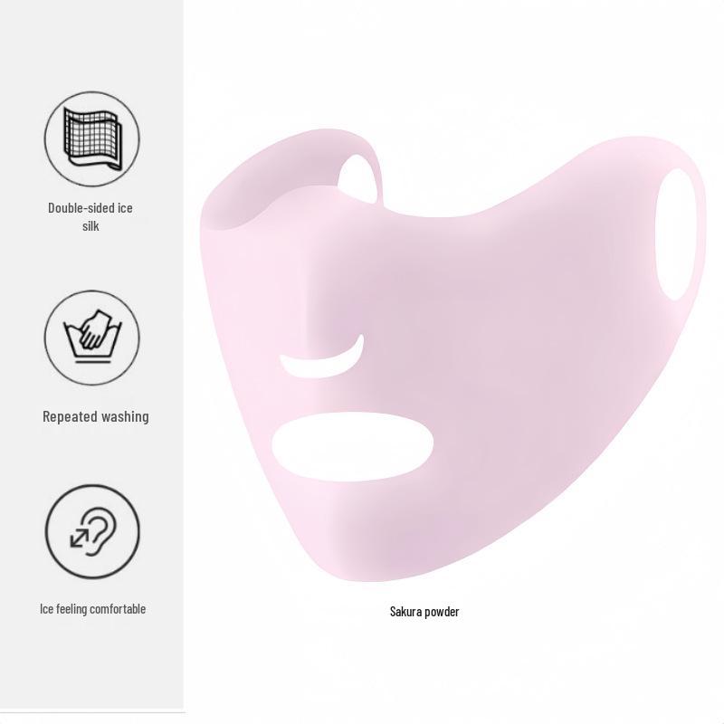 Ice Silk Women's Sunscreen Mask: UV Protection, Breathable, Stylish Design, Protects Eye Corners, 2024 Edition