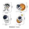Cute Astronaut Car Fragrance Piece Cartoon Car Rearview Mirror Hanging Perfume Piece Pendant Ornament Car Interior Decor Pendant