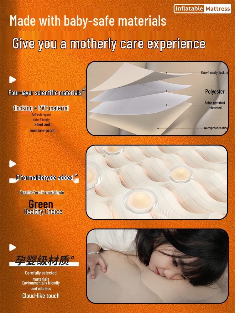 NIO EC6 Car Trunk Inflatable Mattress - Rear Vent, Double Sleeping Mat, Travel Folding Bed