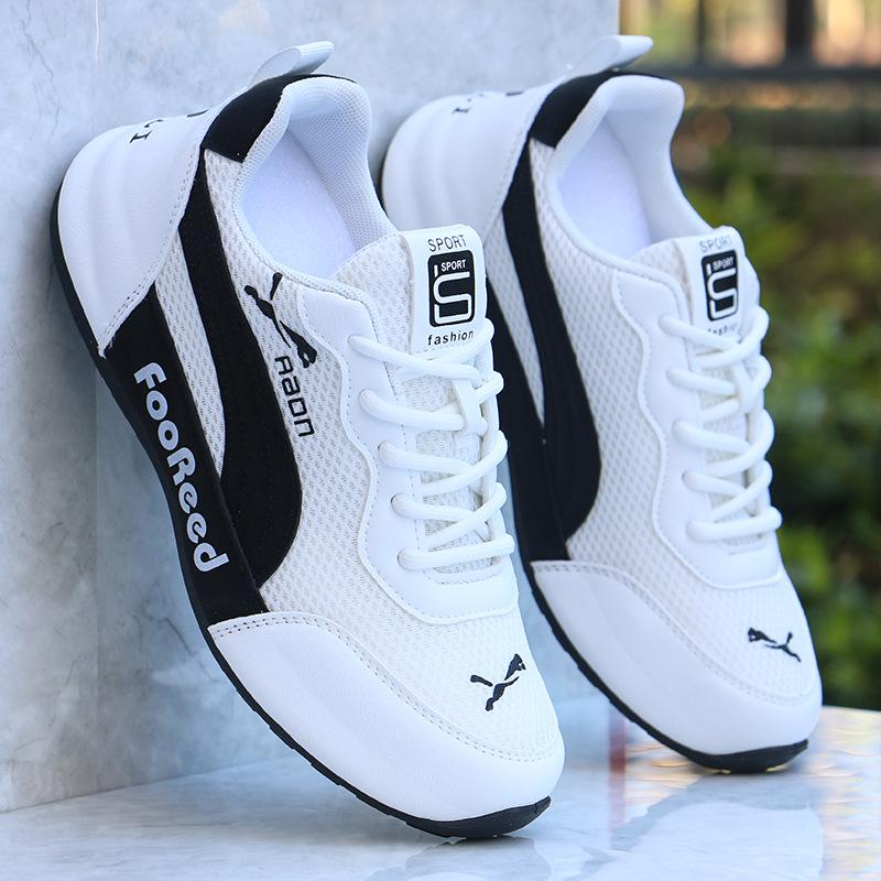 

Мужские дышащие сетчатые повседневные туфли - Легкие, с мягкой подошвой, модные кроссовки для бега на осень 44