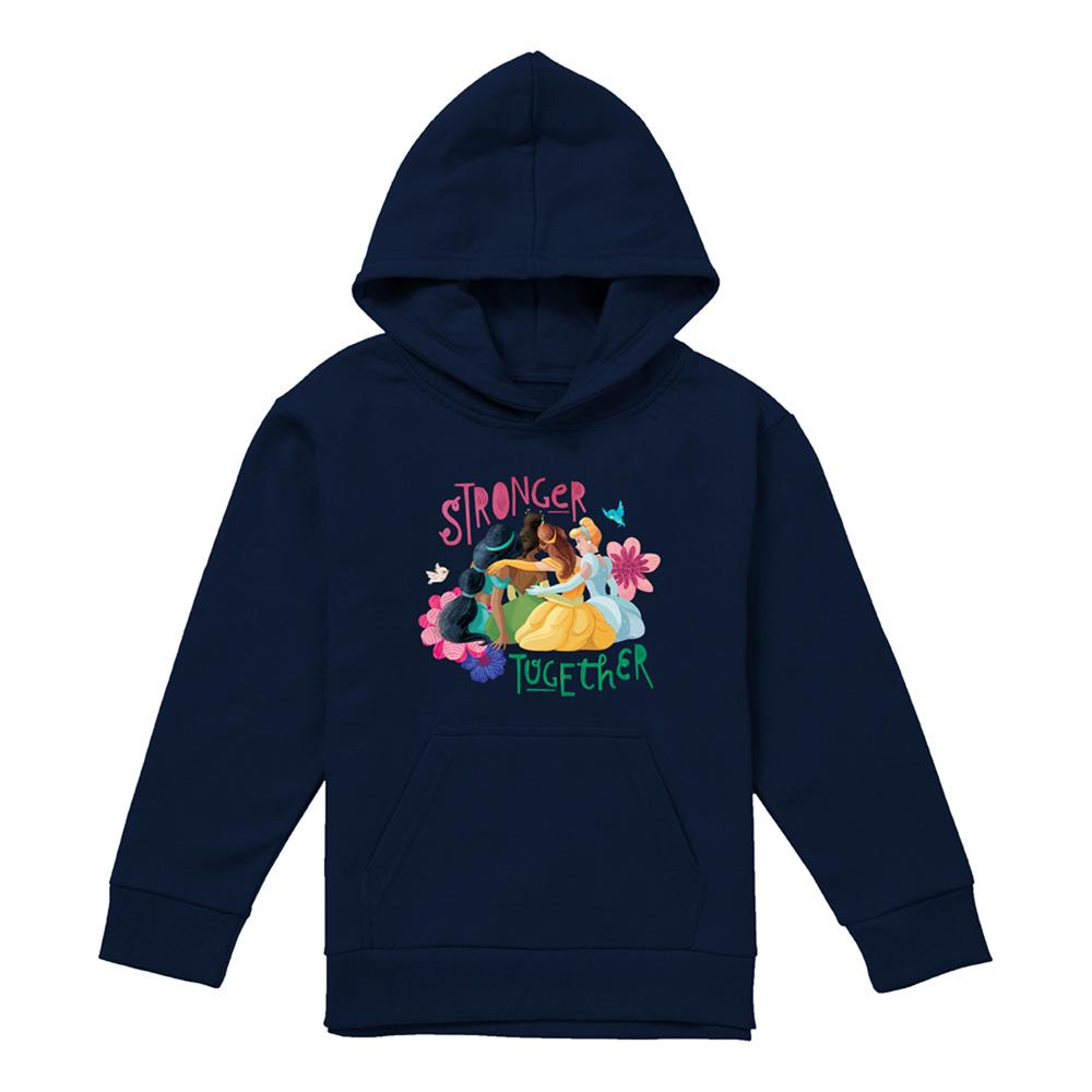 Disney Princess Childrens/Kids Stronger Together Jasmine, Tiana And Belle Hoodie
