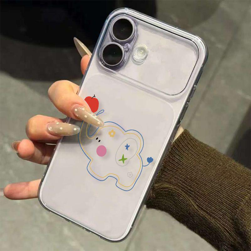 

Line Art Elephant Soft Case for Apple: Full Coverage, Compatible with iPhone Models 17 to 11 iPhone 14 Pro Max