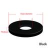 1~20pcs Outer Diameter: 12~438mm Thickness: 2/3mm Black Silicone Gasket Circular Flat Washer Flange Sealing O-ring/Solid Gasket
