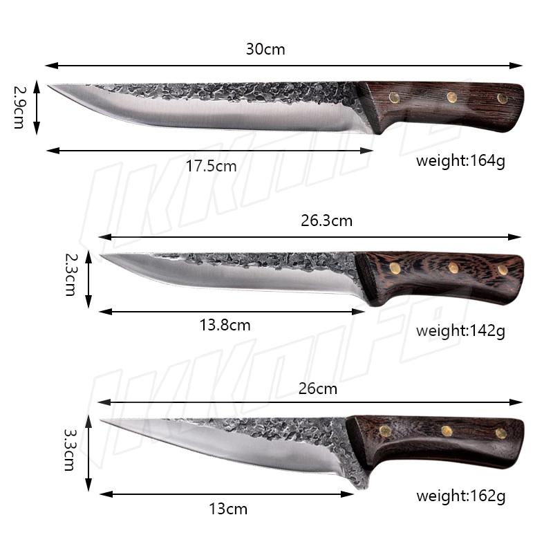 Boning Knife with Cover Chef Knife Forged Stainless Steel Kitchen Knife Fruit Fish Vegetable Butcher Knife