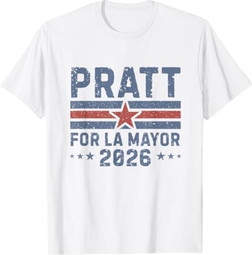 Pratt for Mayor of Los Angeles 2026 - Vintage T-Shirt M