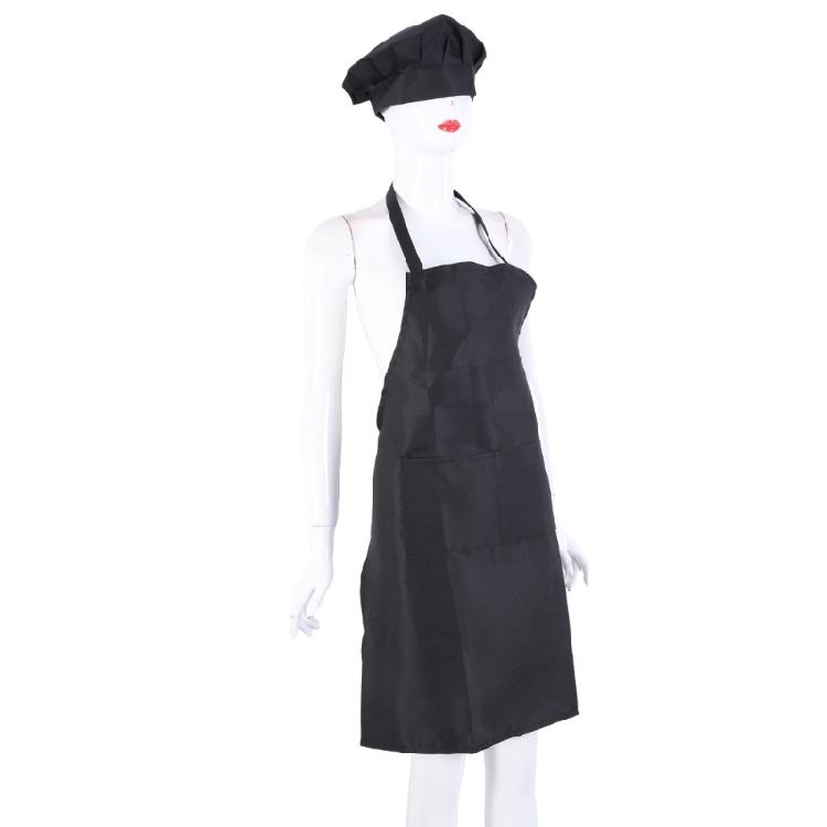 Kitchen Apron Set for Adults, Adjustable Size Apron Baking DIY Hat Protects Against Stains in Kitchen