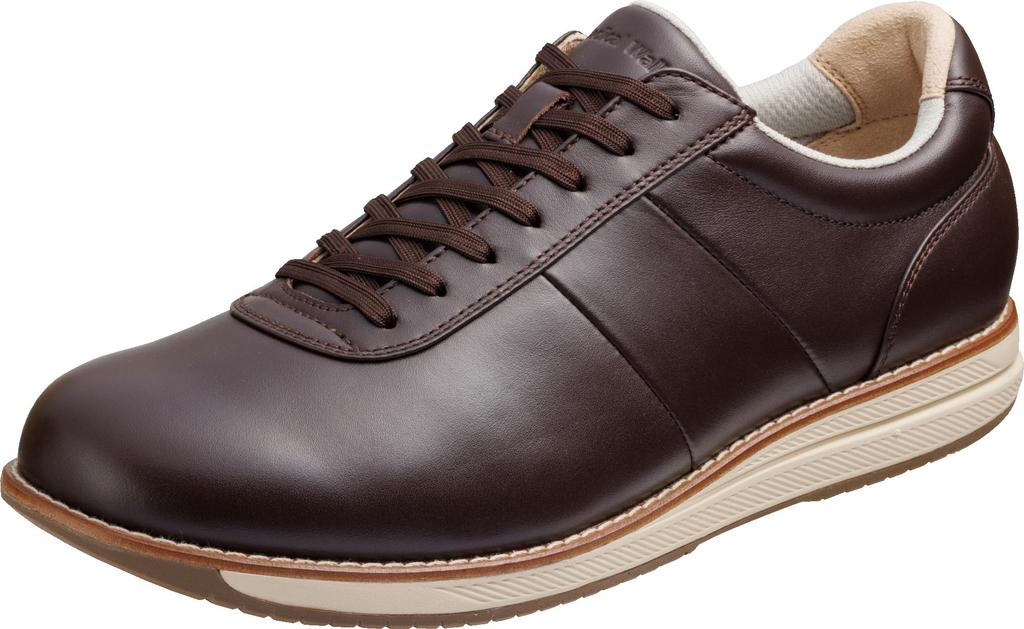 Asahi Medical Walk AMW M039 Men's Medical Shoes, Dark Brown, Size 27.5 Cm, 3E