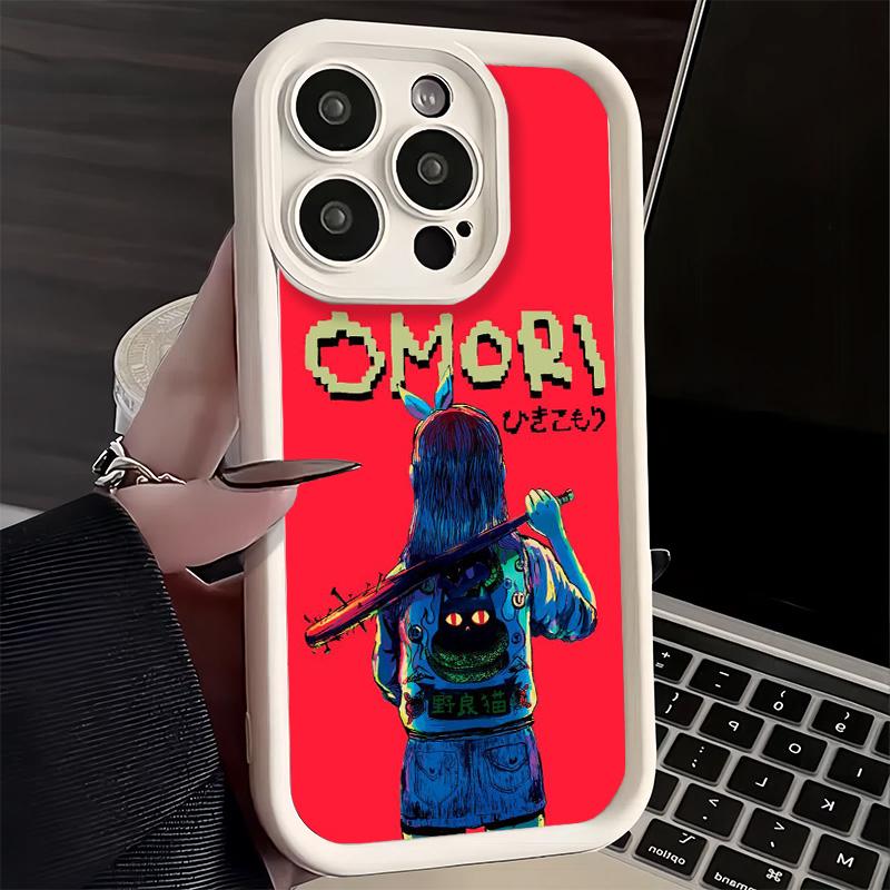 Phone Case for iPhone 17 Air 16E 15 16 Pro Max O-Omori Cartoon Game Cover 14 Plus 13 12 Mini Soft Shell Silicone Fundas