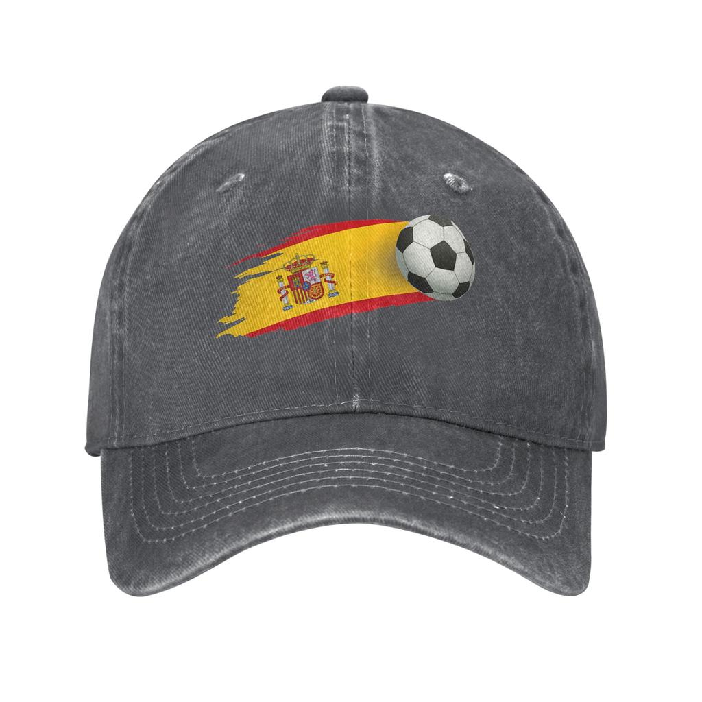 Hiszpania Hiszpańska Flaga Słońce Czapka z Daszkiem Codzienna Unisex Damska Spierana Czapka Trucker Wodoodporny Design Bieganie Hipisowska Czapka Snapback Pomysł na Prezent