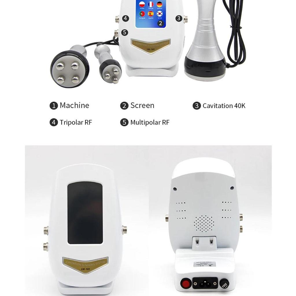 40K Ultrasonic Cavitation RF Machine for Body Facial Slimming Fat Reduction