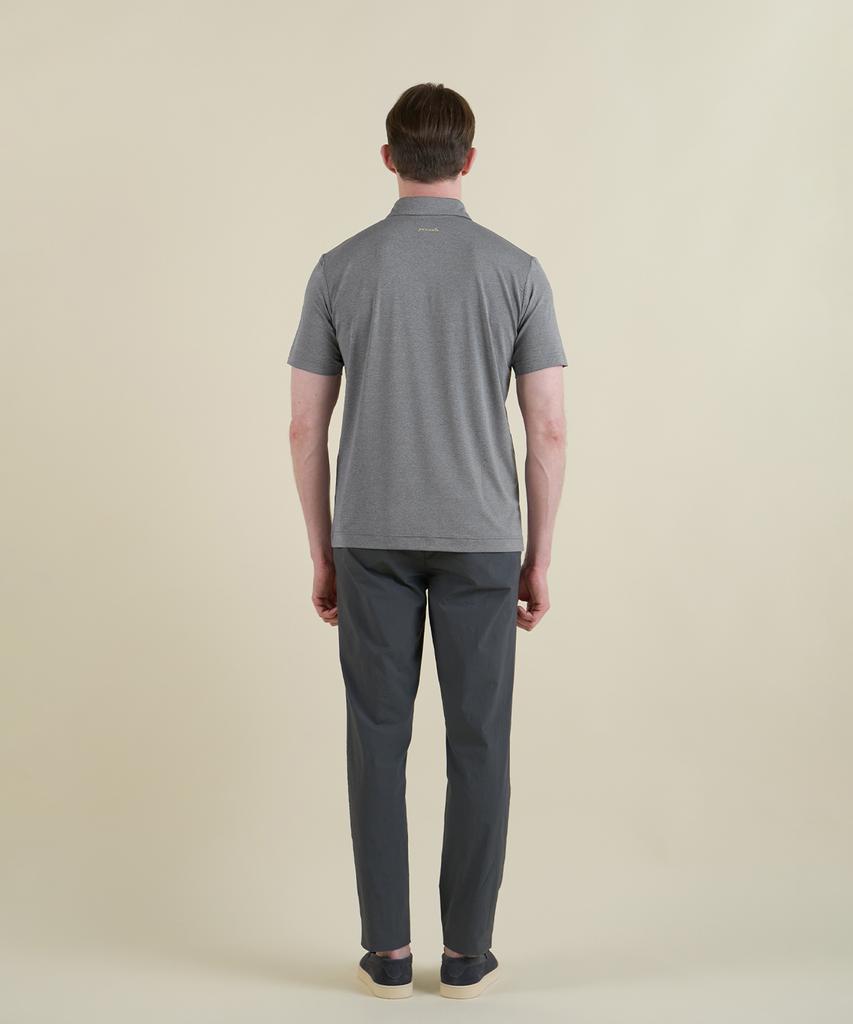 PANICALE Grey Aerocool Stretch Polo Shirt
