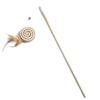 Teaser Feather Toys Kitten Funny Colorful Rod Cat Wand Toys Wooden Stick Mice Pet Cat Toys Interactive Stick Pet Cat Supplies
