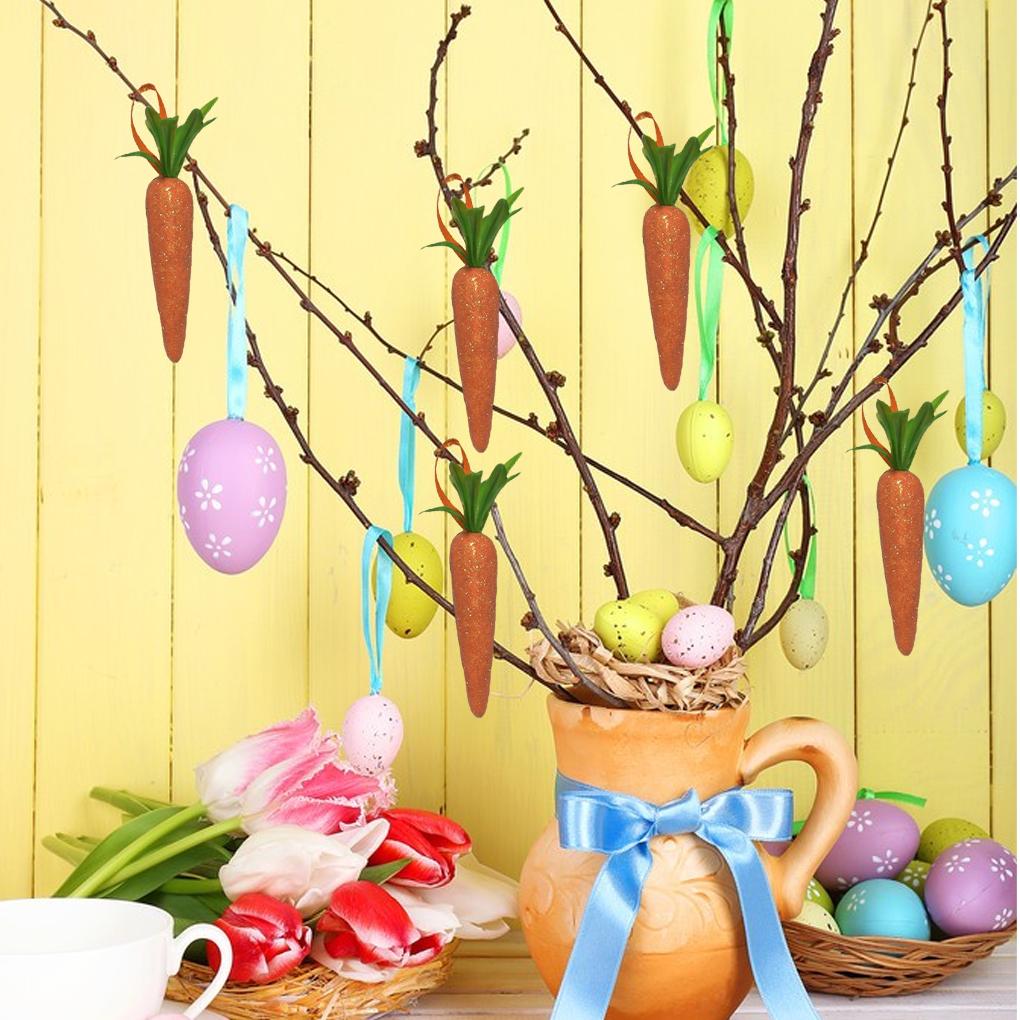 Holiday Decorations Home Decors Easter Decor Plant Shape Carrots Pendants