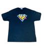 Vintage Mighty Mouse T-Shirt Herren Groß Schwarz 90er Alstyle