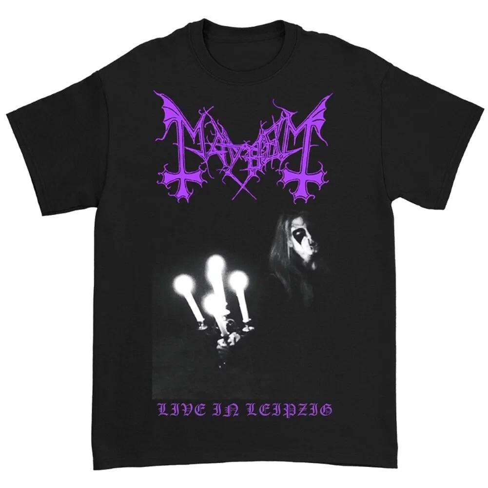 Mayhem Black Metal Band Concert T-shirt - New - Live in Leipzig - Official S