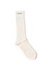 Beams Boy Women's Military Ribbed Long Socks, White, Free Size, 13430052629