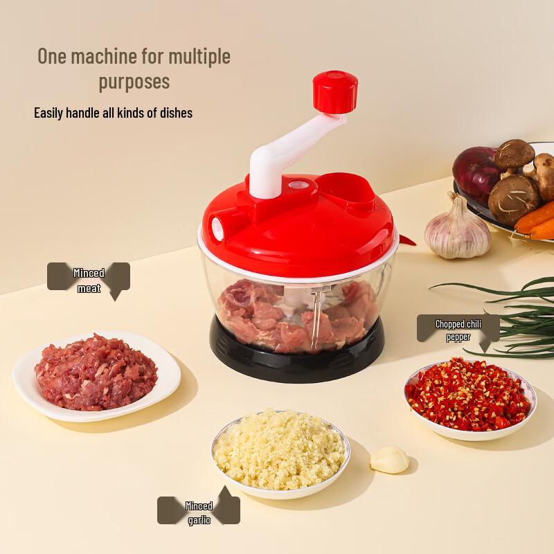 ZISIZ Hand-Crank Food Chopper and Mincer