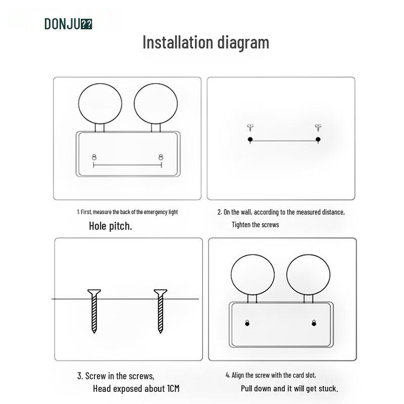 Dongjun LED Twin-Head Emergency Lights