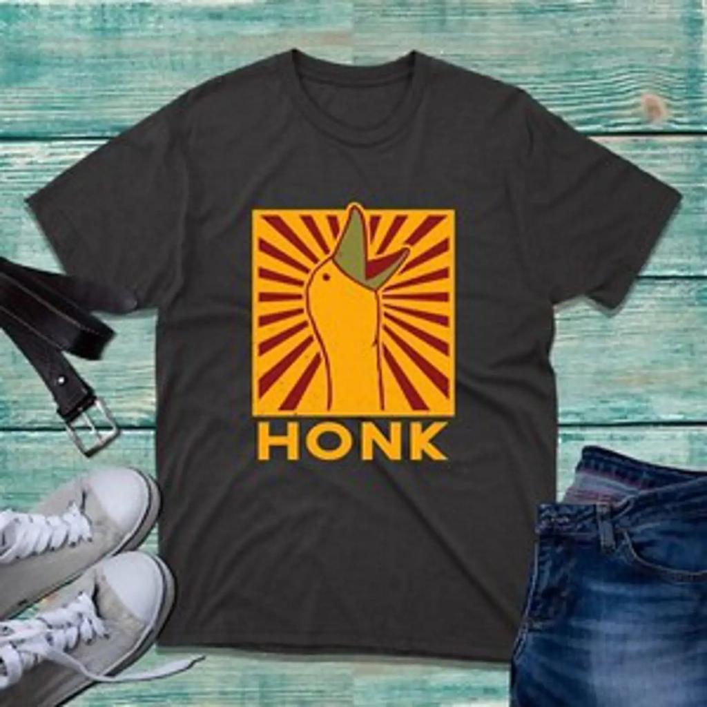 Honk Meme T Shirt Triggered Goose Peace Was Never An Option Geschenk Top Vintage Graphic Casual Comfortable Homme
