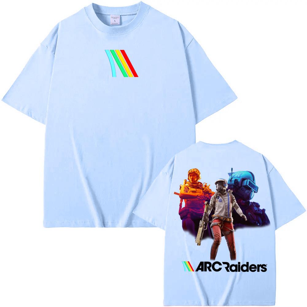 ARC Raiders Shooting Game T-Shirt Summer New Style GAME Graphic Printing TEE 100% Cotton Comfortable Soft Tees