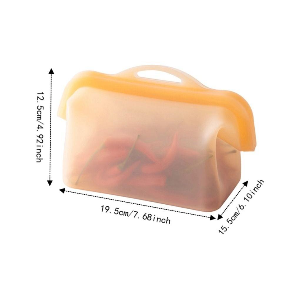 Leak Proof Fresh Keeping Pouch Self-Standing Reusable Freezer Bag Refrigeration