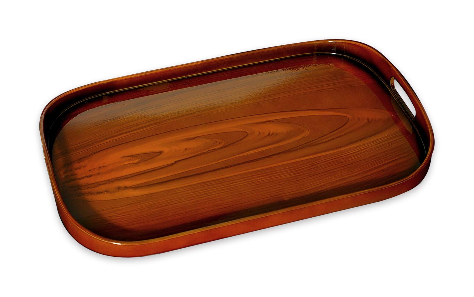 

Поднос 42 см с отделкой под дерево и коричневым тиком. Стильный пластиковый сервировочный поднос. Доступен в больших и малых размерах. Идеально подходит для или Сделано в Японии TATSU-CRAFT