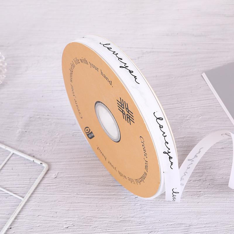 1.5m Small English Thread Ribbon for Gift Box and Cake Bouquet Packaging