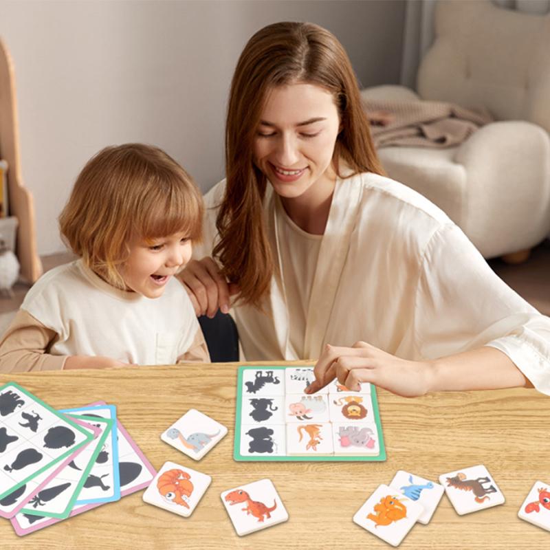 

Wooden Montessori Find Shape Toy Animal Fruit Shadow Pairing Shape Puzzle Thinking Game Early Educational Toy Gift For Children 1 set