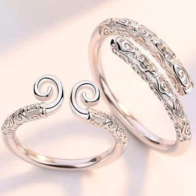 Goldener Hoop-Ring für Männer und Frauen, Westward Journey-Paarring, gleicher enger Hoop-Ring, Supreme-Paarring