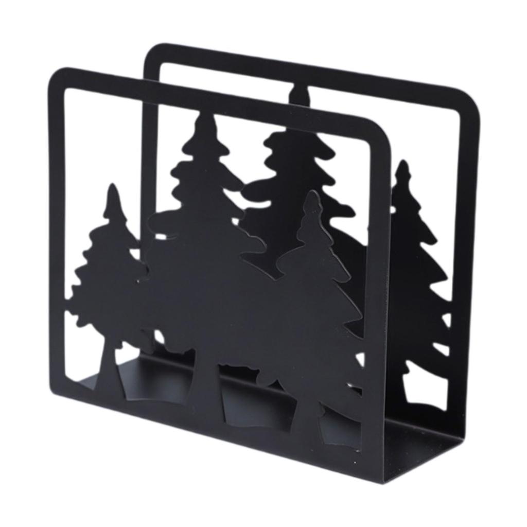 Christmas Napkin Holder Stand Freestanding Black Versatile 4.7x1.6x4inch