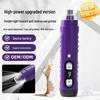 Rechargeable Pet Nail Grinder: Electric Trimmer for Large Dogs & Cats with Light, Low Vibration & Low Noise