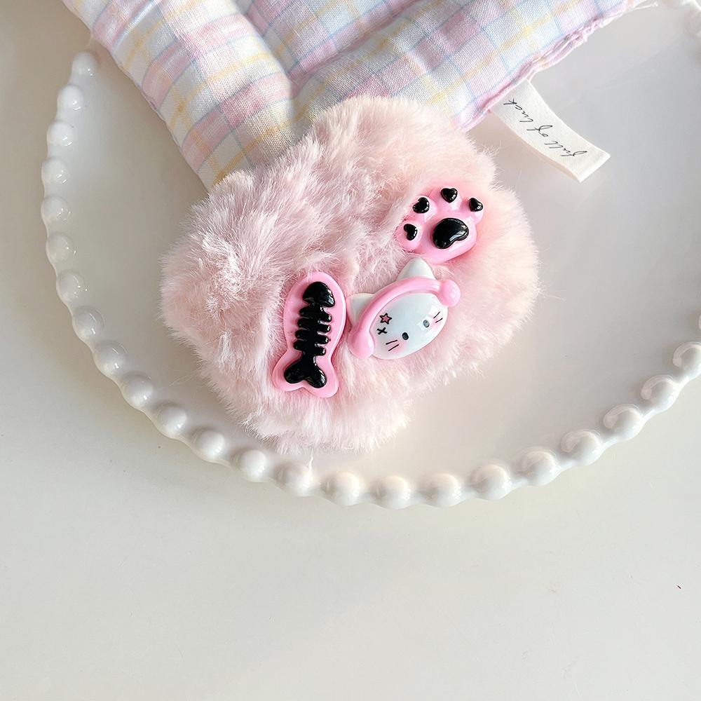 Pro Apple AirPods 3 Sluchátko kompatibilní s Bluetooth Ochranné pouzdro Kreslený design Plyšový+TPU kryt s kroužkem