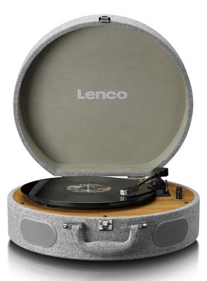 LENCO LS-66GY - Plattenspieler mit Lautsprechern und AT-3600 Tonabnehmer, Lenco