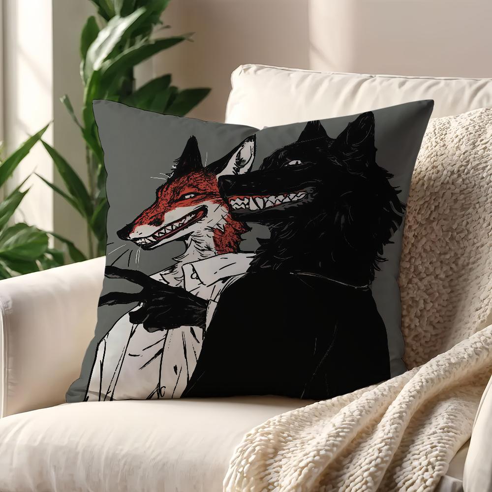 Cartoon Animal Furry Kawaii cushion cover For Pillow Printing Sofa Decoration Home Car Room Coffee Shop Office Nordic Simplicity