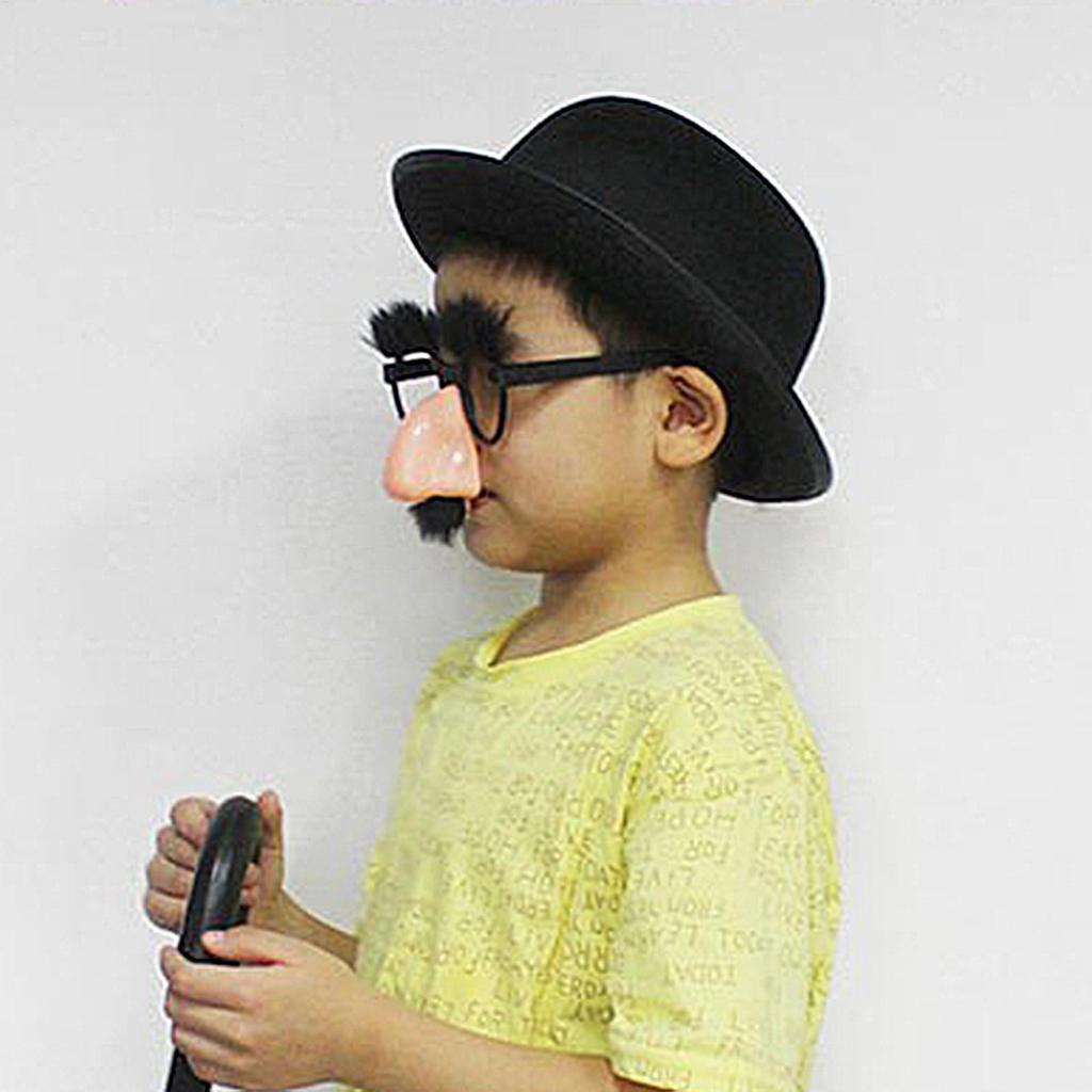 2025 New Halloween Disguise Glasses and Mustache Funny Big Nose Festival Gift Supplies Cosplay Party Costumes for Kids