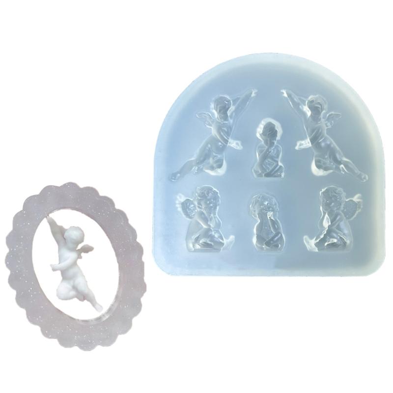 Multifuntional Silicone Mold Silicone Craft Molds Angel Shape Nail Art Decoration Moulds Suitable for Making Crafts
